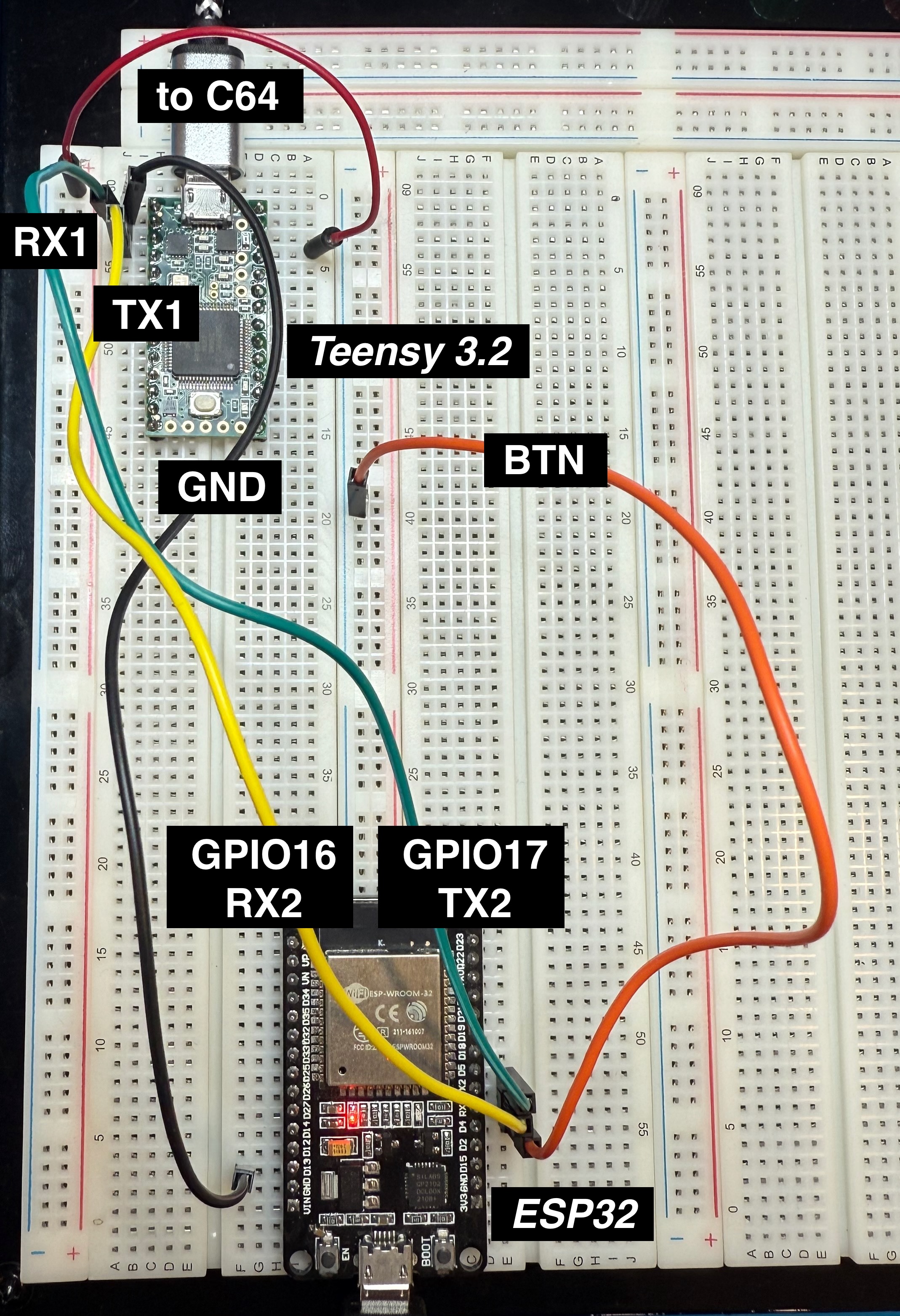 C64 Auto-Typer Breadboard