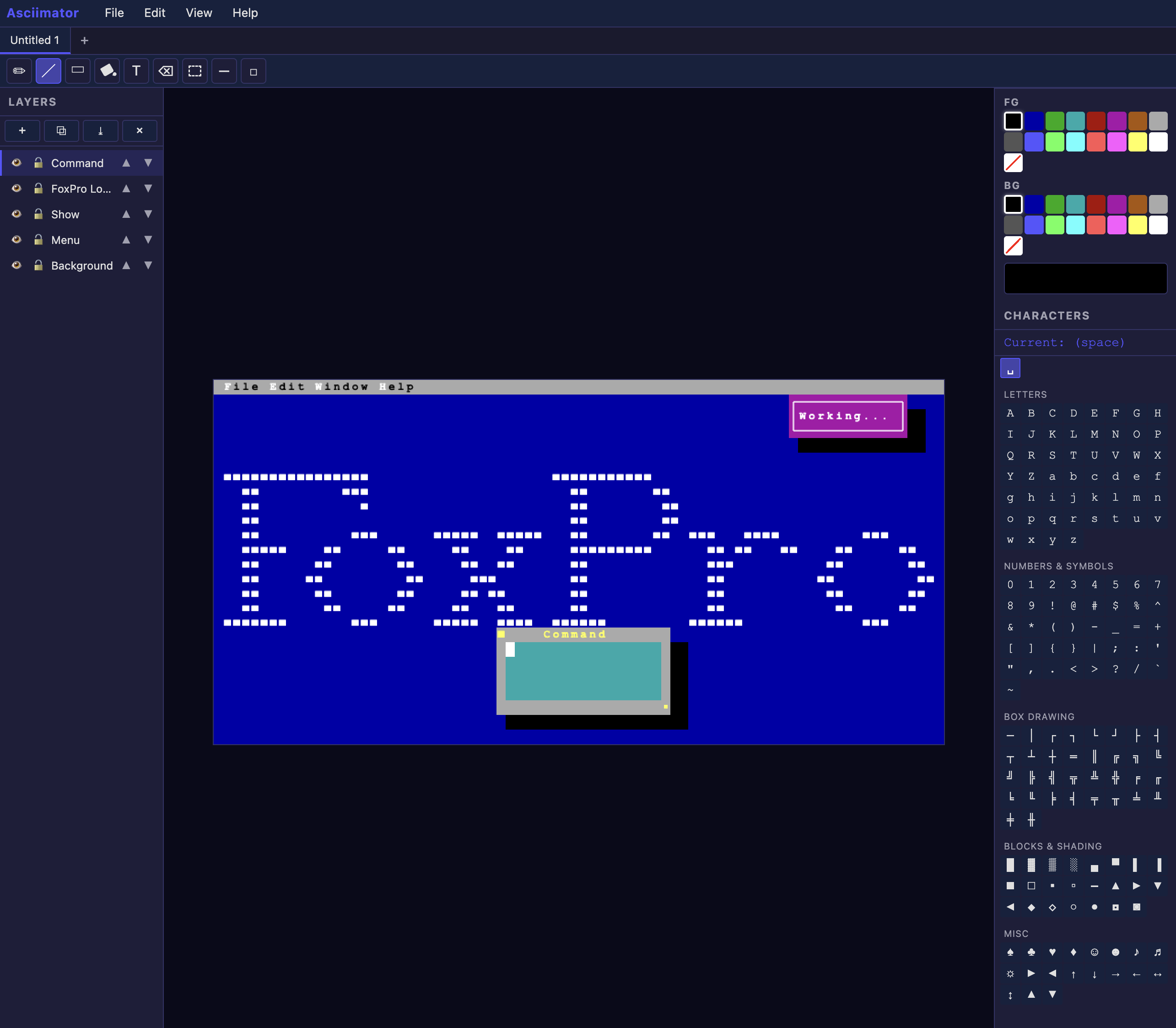 Asciimator screenshot