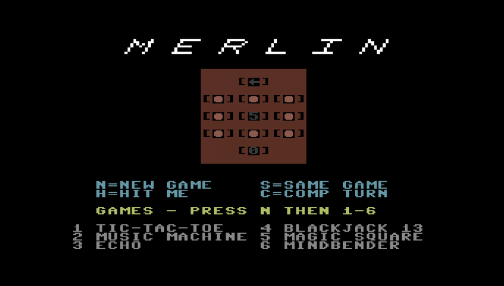 Merlin running on the Commodore 64